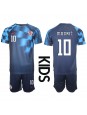 Chorvatsko Luka Modric #10 Venkovní dres pro děti MS 2022 Krátký Rukáv (+ trenýrky)